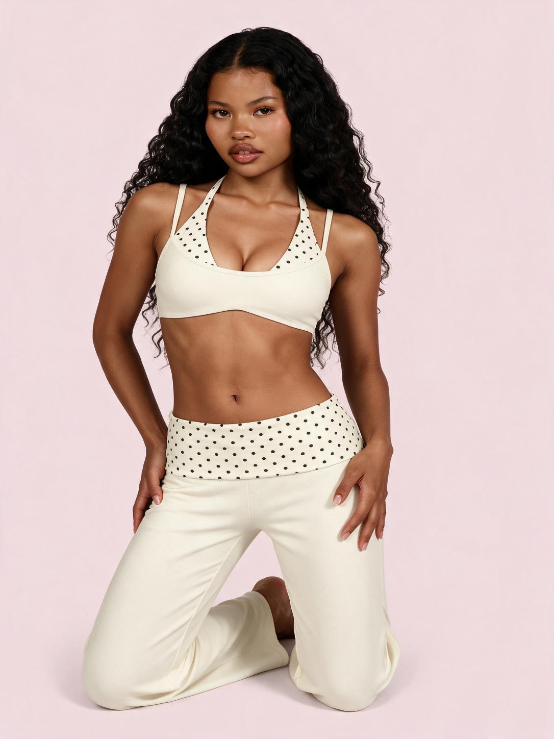 Polkadot Foldover Pants
