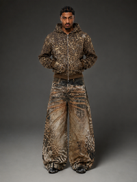 Baggy Animal Print Jeans