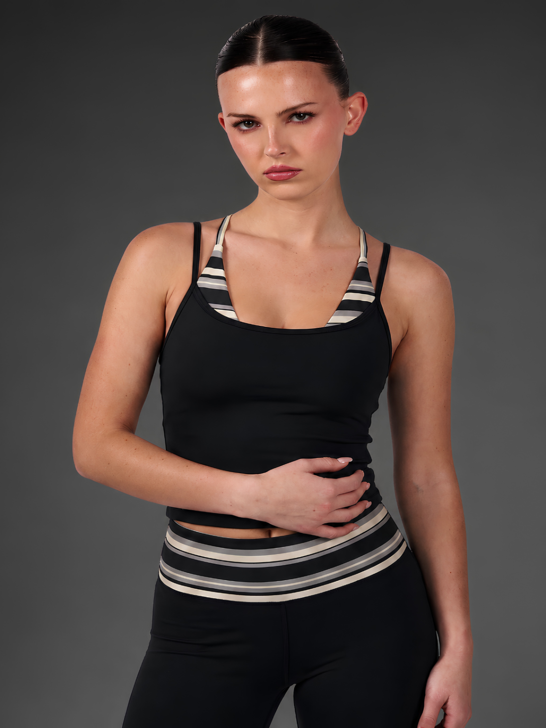 Striped Layered Tank