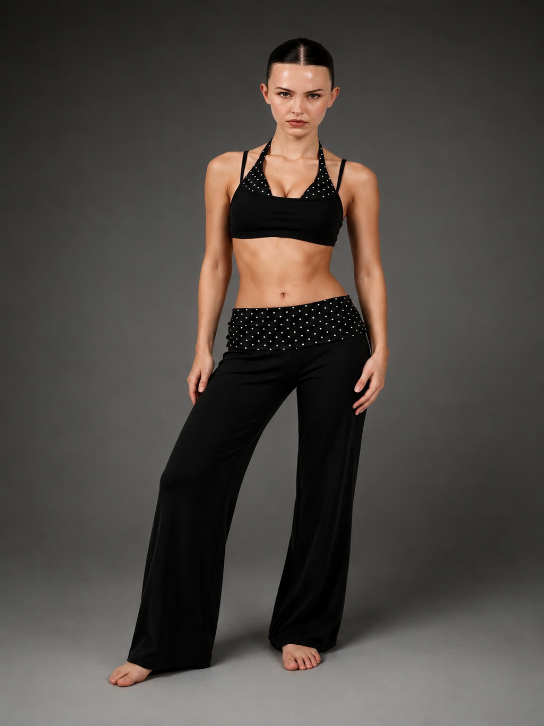 Polkadot Foldover Pants