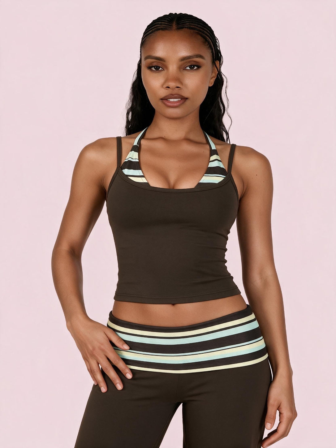 Striped Layered Tank